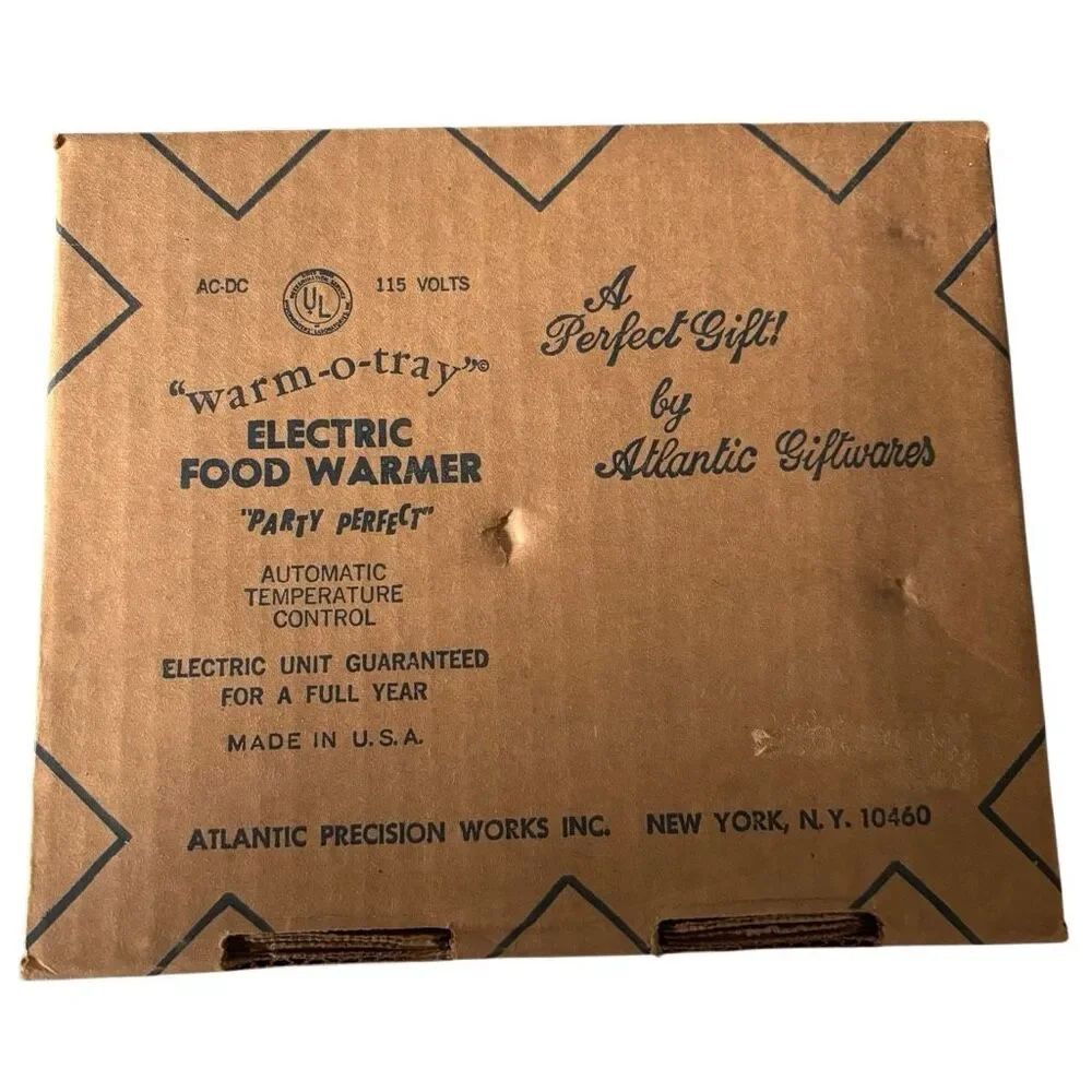 Atlantic Precision Warm-O-Tray Spice Of Life Electric Food Warmer *Works*